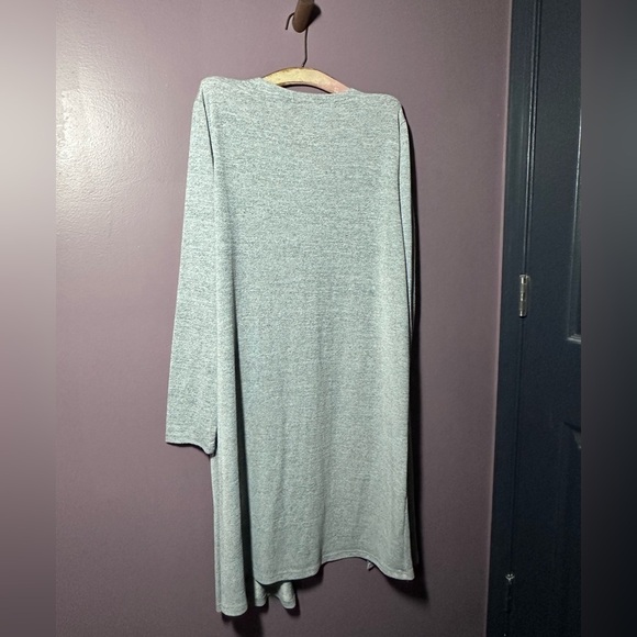 Shein Curve Soft Gray Open Cardigan - Picture 3 of 3